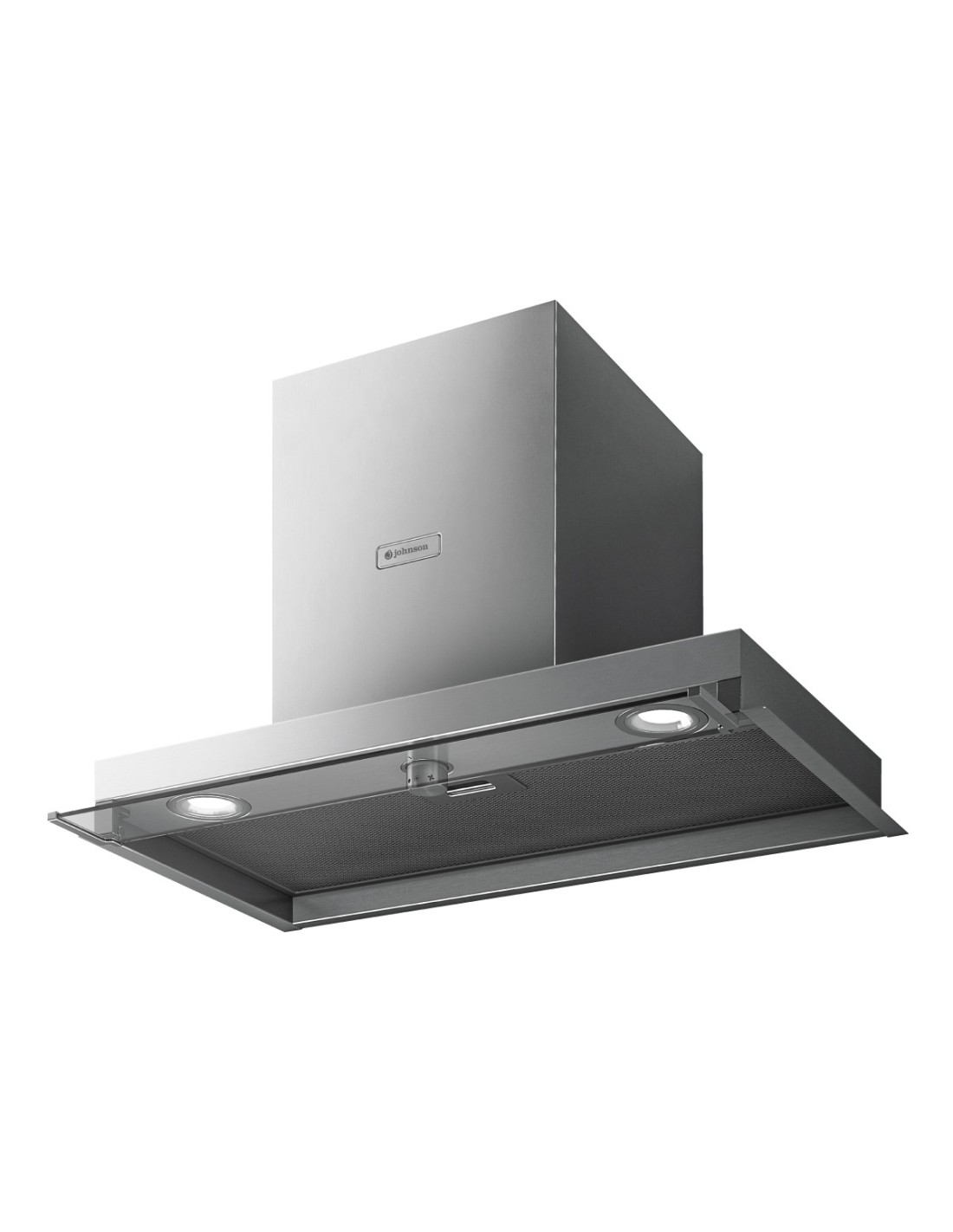 EXAUSTOR DE ENCASTRE JOHNSON 60CM INOX E VIDRO | CORO60X1